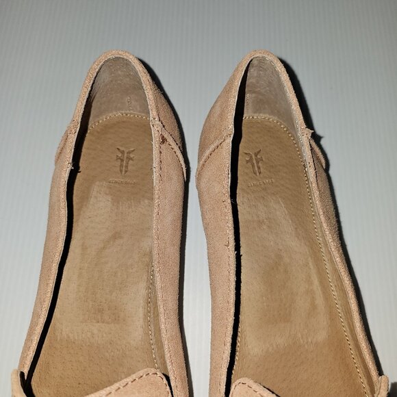 Frye Kenzie Venetian Flat Pointed Toe Loafer Slip On Rosewood Suede Size 11 - Picture 11 of 14